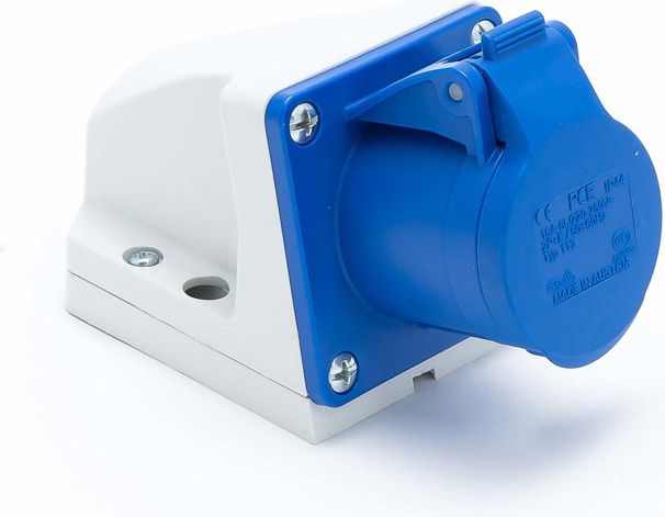 PCE Gniazdo stałe 3P 16A 230V niebieski (113-6K)