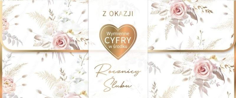 Karnet Rocznica Ślubu wymienne cyfry EDUKAMP