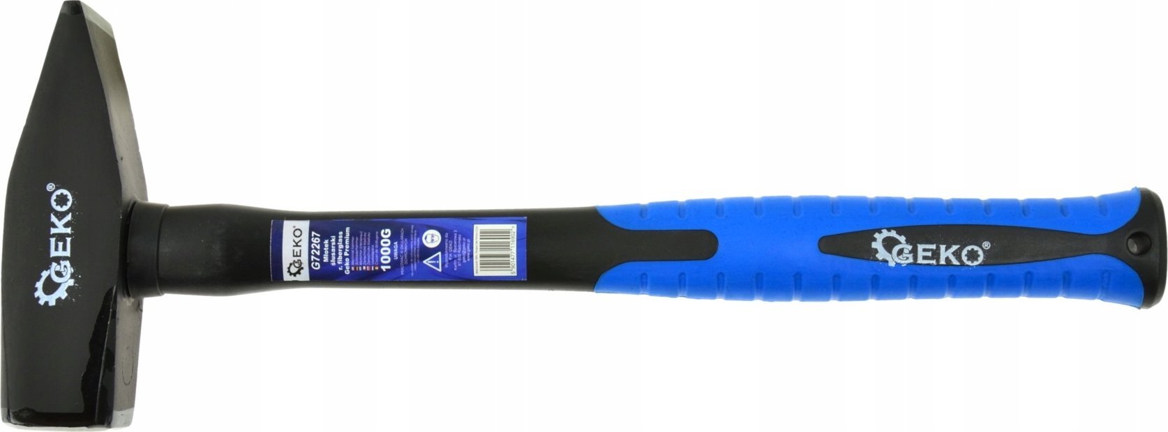 Geko Młotek ślusarski 500G r.fiberglass Geko Premium (6/12/36)