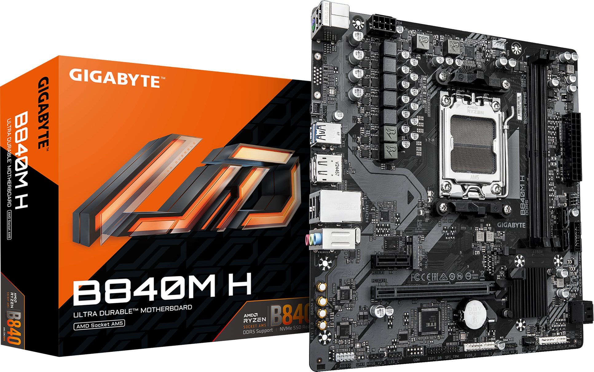 GIGABYTE B840M H płyta główna AMD B840 Gniazdo AM5 micro ATX
