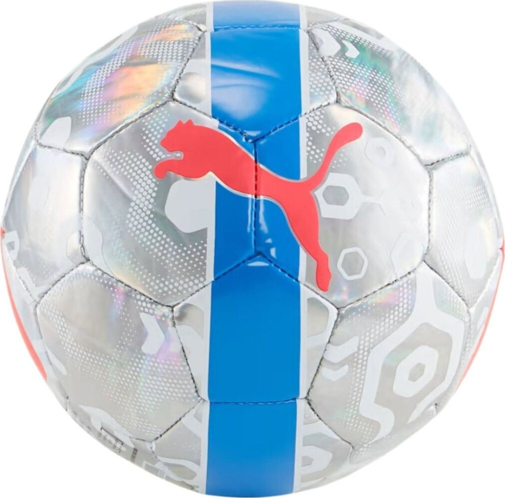 Puma Piłka nożna Puma Cup miniball srebrno-niebieska 084076 01 1