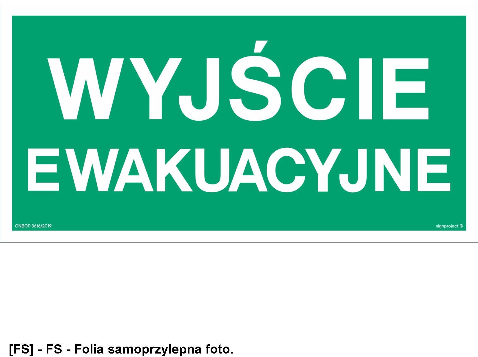AA001 Wyjście ewakuacyjne 300x150
