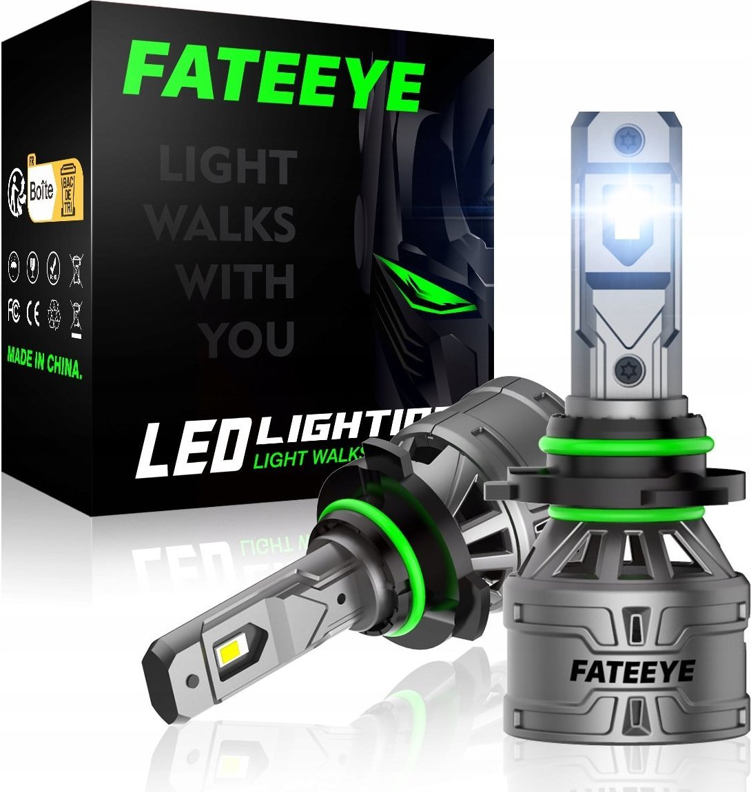 SKLEPLEDY ŻARÓWKI LED HB4 FATEEYE 120W 20500LM MOCNE CANBUS