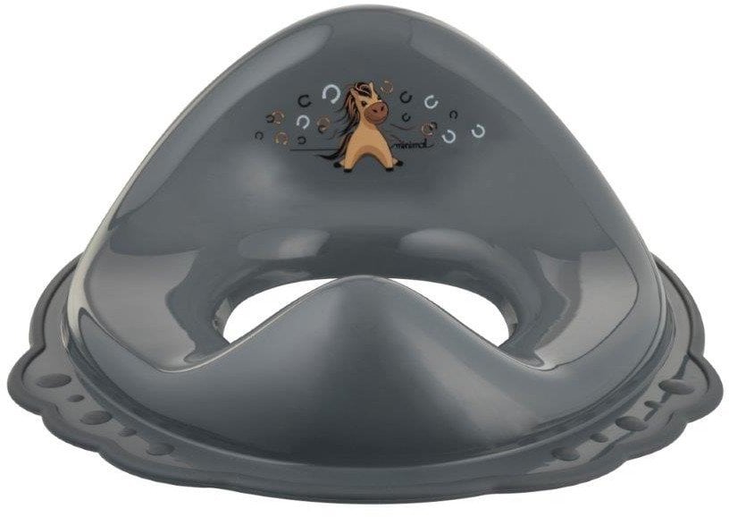 Maltex Nakładka na sedes z gumkami antypoślizgowymi Konik stalowy szary