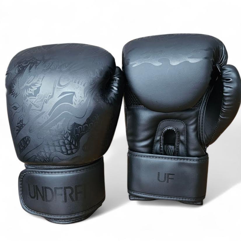 UnderFit Rękawice bokserskie Drago X czarne 8 oz