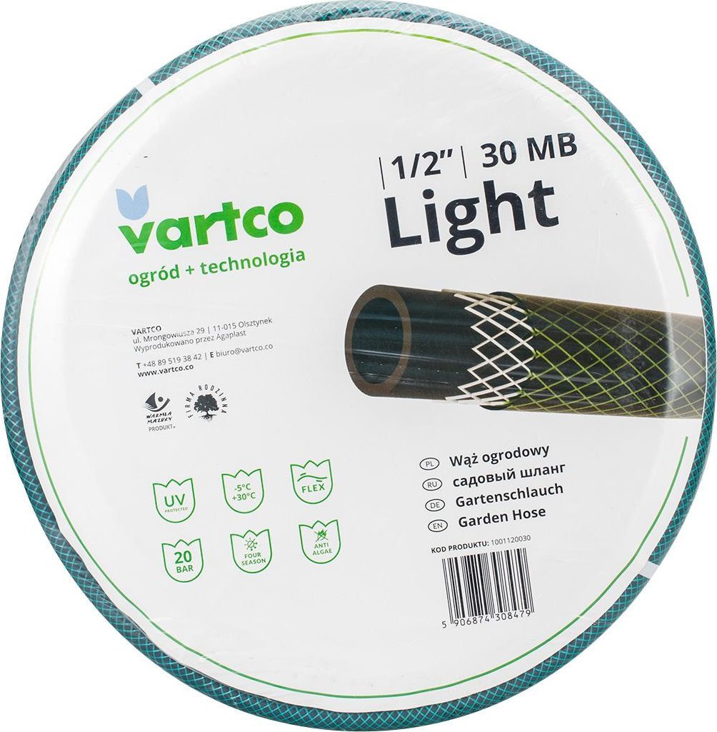 SHARK Tools Wąż ogrodowy 1/2" szpula 30m SPRINT 3warstwy