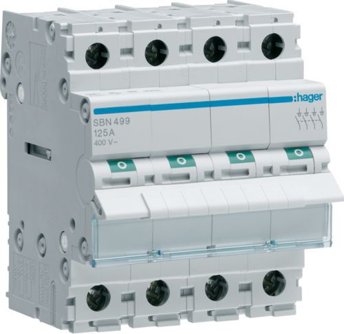 Hager Rozłącznik modułowy 125A 4P (SBN499)