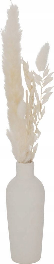 Boltze Porcelanowy wazon dekoracyjny Bianca, suszone kwiaty, wys. 16 cm