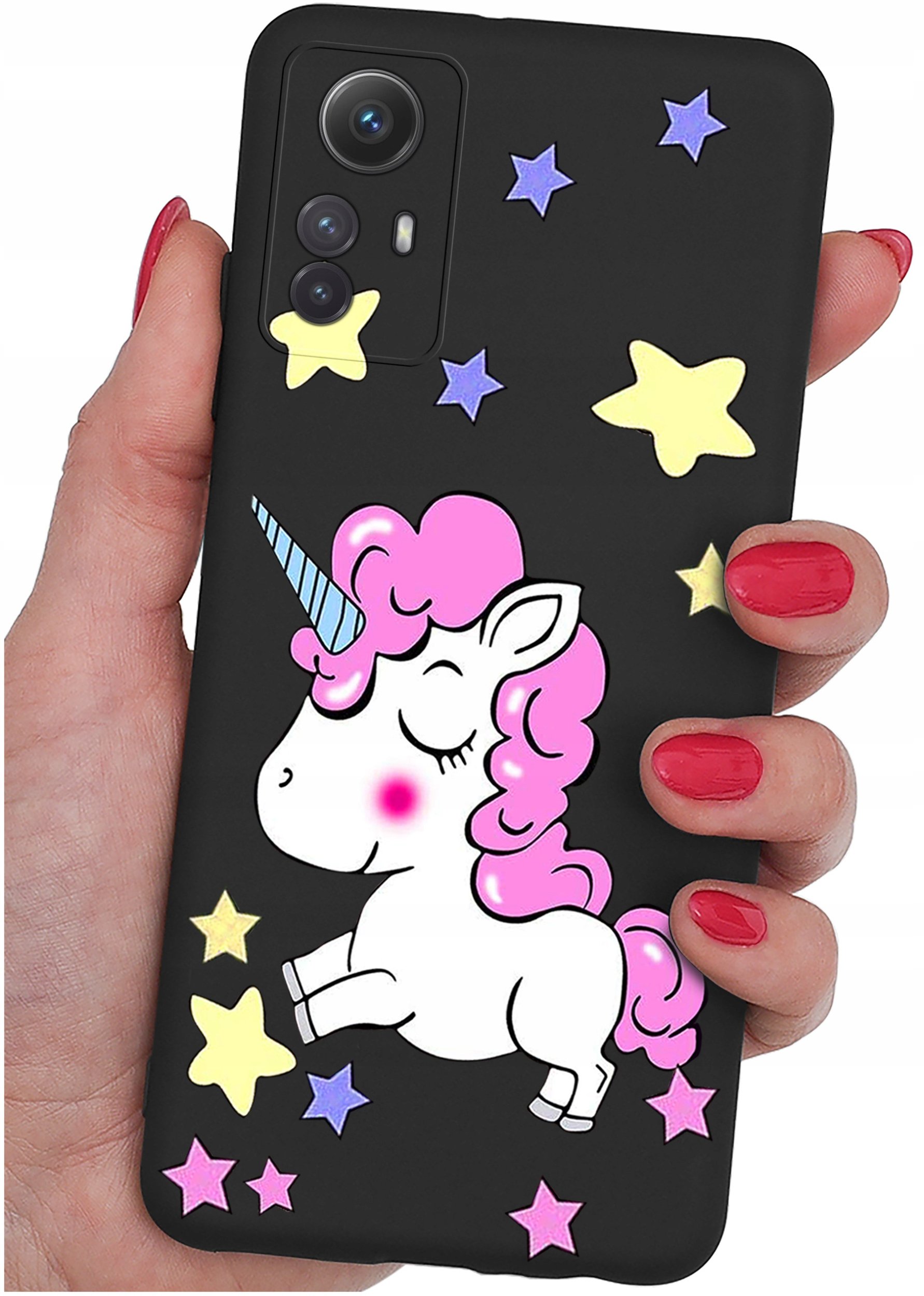 ETUI do Xiaomi Redmi Note 12S | WZORY | SILIKONOWE MATT CASE + SZKŁO 9H