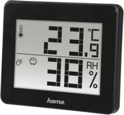 Stacja pogodowa Hama TERMOMETR/HIGROMETR TH-130 CZARNY