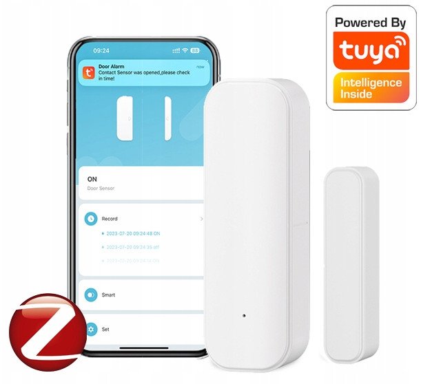 Czujnik Otwarcia Zamknięcia Drzwi Okna TUYA ZGBEE #biały