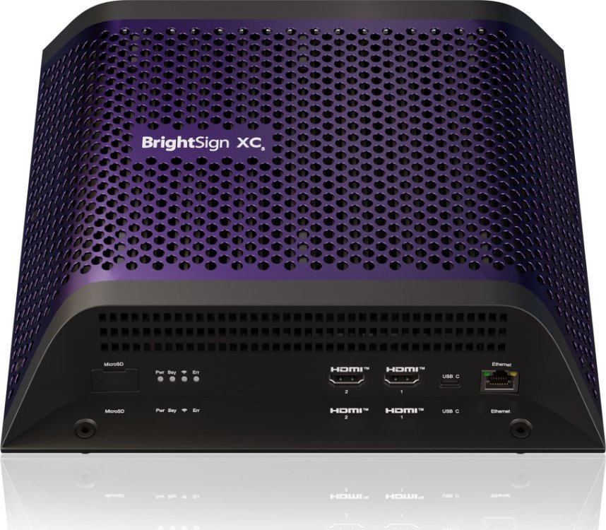 BrightSign XC4055 odtwarzacz multimedalny Fioletowy 8K Ultra HD 7680 x 4320 px