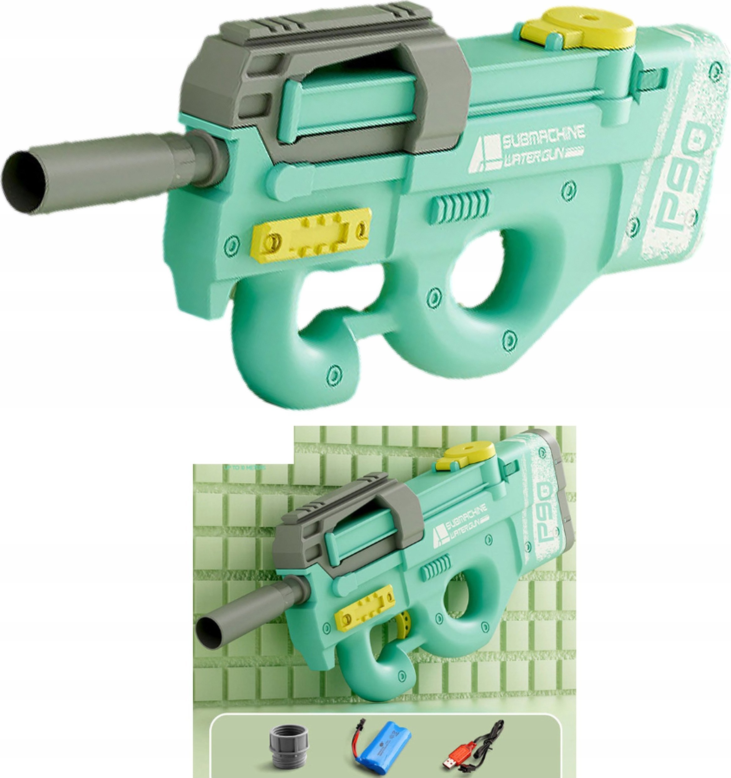 Skleplolki PISTOLET NA WODĘ ELEKTRYCZNY MIOTACZ DLA DZIECI