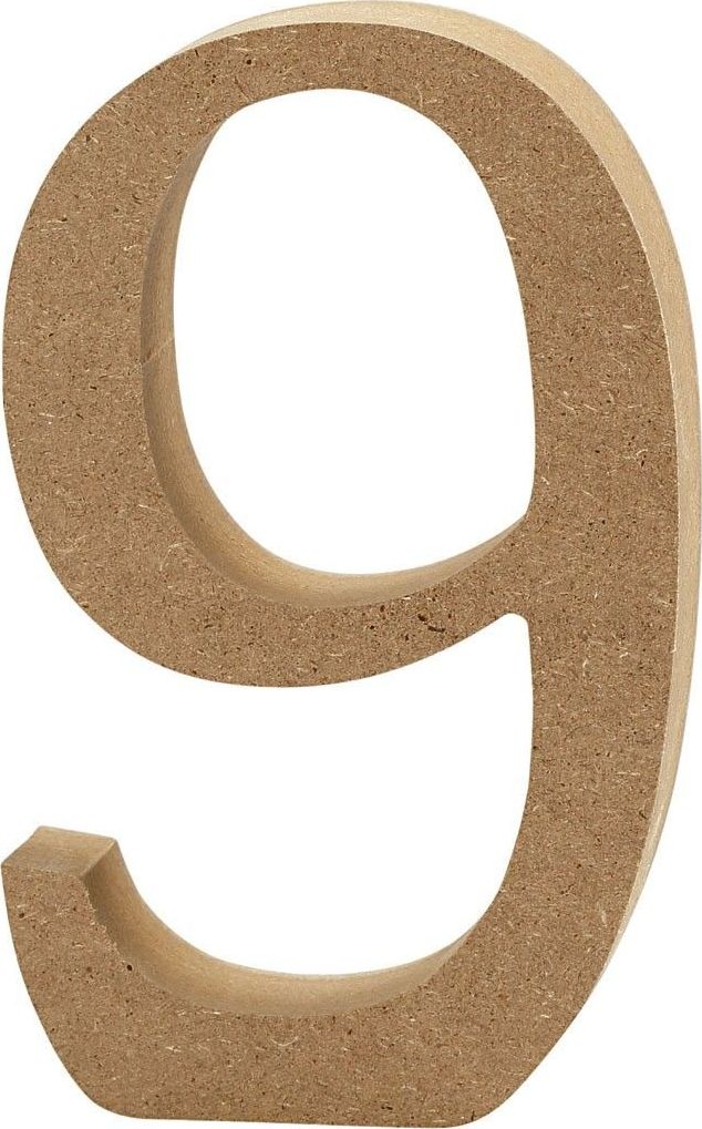 Creativ Company Cyfra 9 z MDF H: 13 cm
