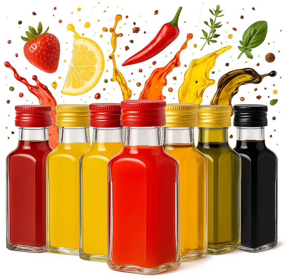 50x Butelki Szklane QUADRA 100ml z ZAKRĘTKA na WÓDKĘ SOKI Butelka SZKLANA