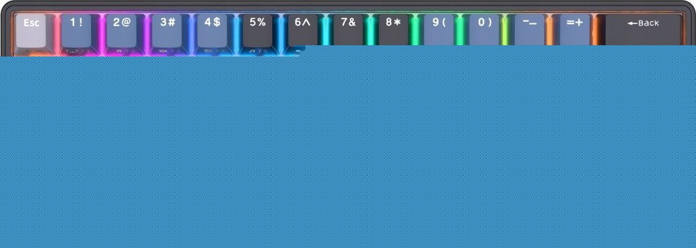 Klawiatura Orlos RK61 Plus Klawiatura Mechaniczna 60% Blue RGB HOT