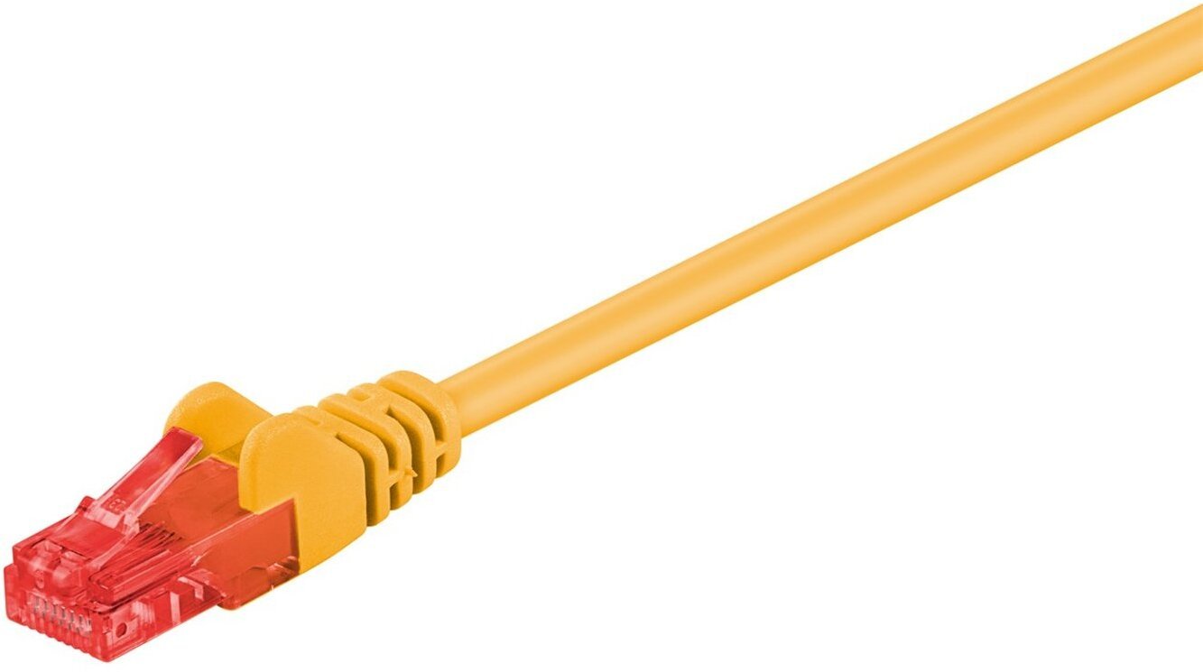 Goobay 68418 kabel sieciowy Żółty 5 m Cat6 U/UTP (UTP)