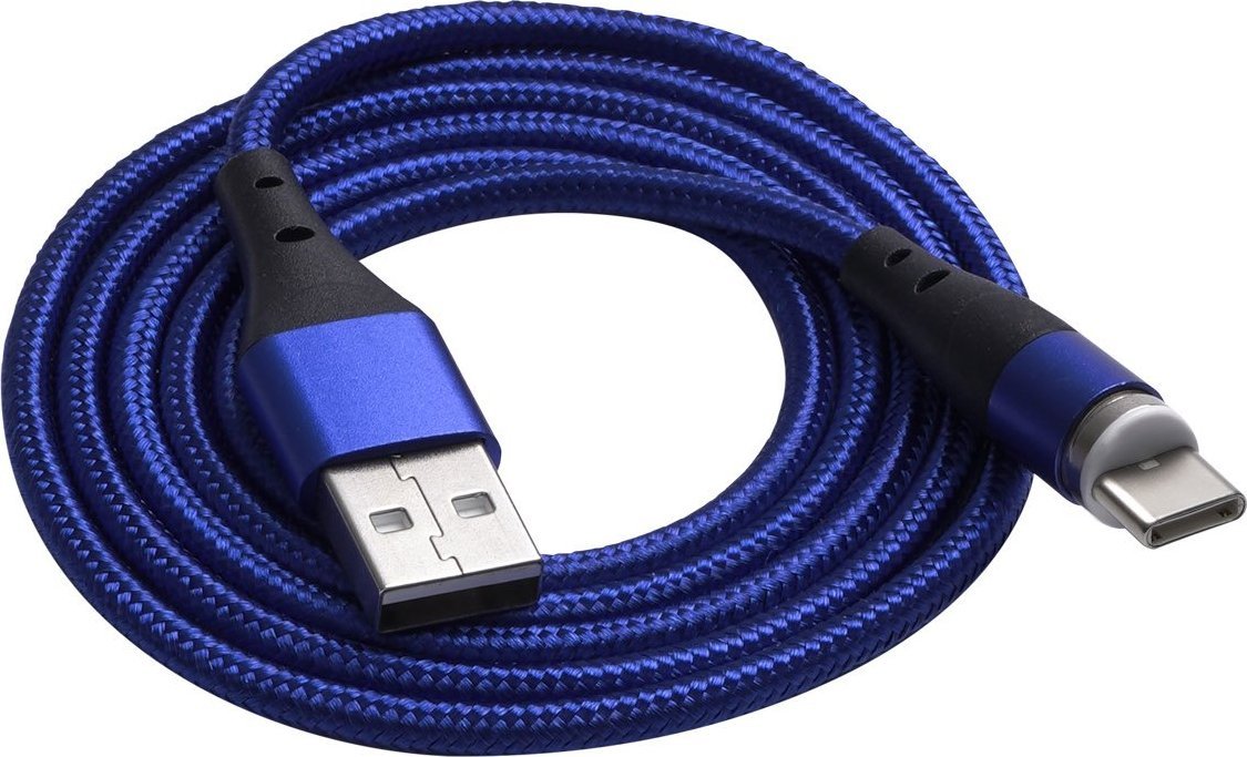 Kabel USB Akyga USB-C - USB-C 1 m Niebieski (AK-USB-42)