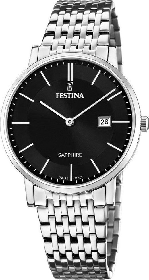 Zegarek Festina Zegarek męski Festina F20018-3 srebrny