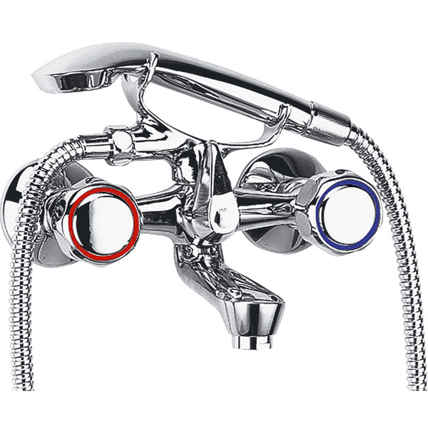 Bateria wannowa Ferro Standard ścienne chrom (BST11)