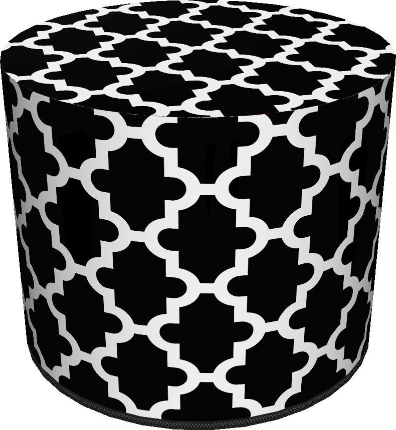 Bertoni-arco Okrągła pufa dekoracyjna - MAROKO