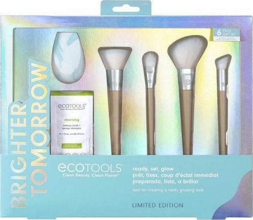 EcoTools Zestaw Pędzli do Makijażu Ecotools Brighter Tomorrow Ready, Set, Glow (5 pcs)