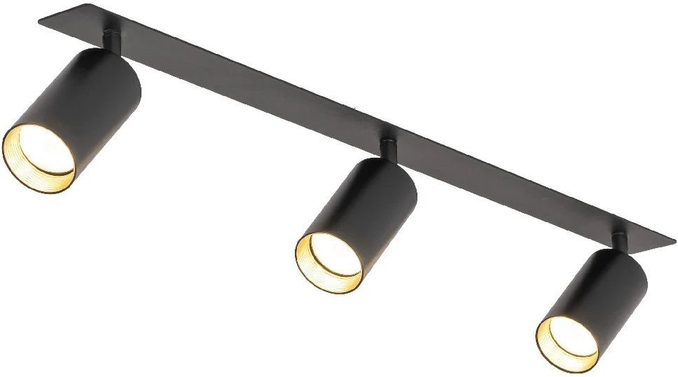 Loftowa lampa sufitowa Amis 10808 tubki na belce złoty czarny