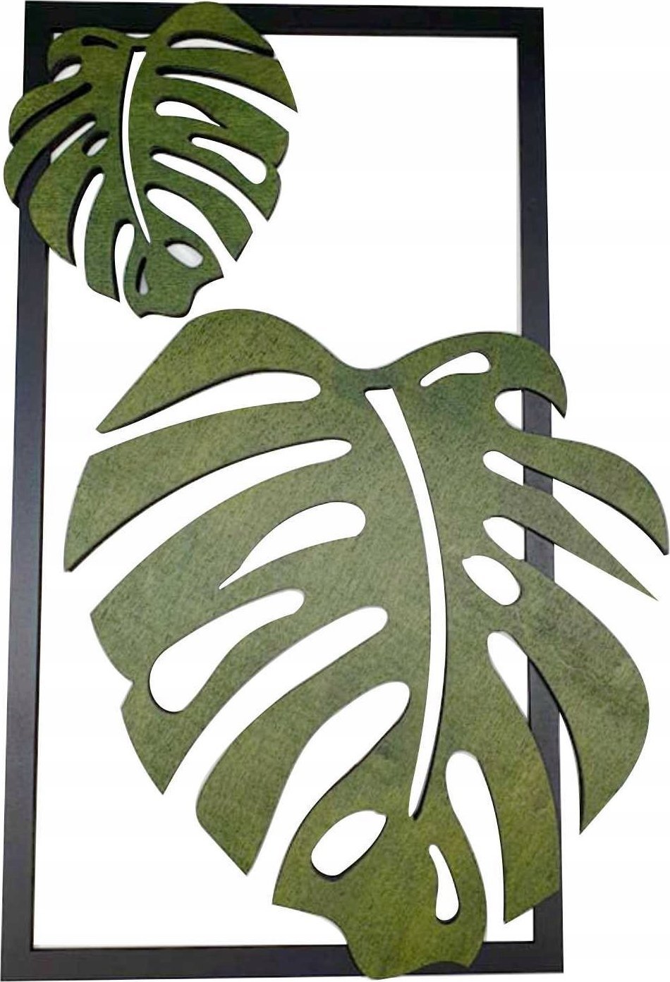 details panel dekoracja ścienna liść monstera zielony