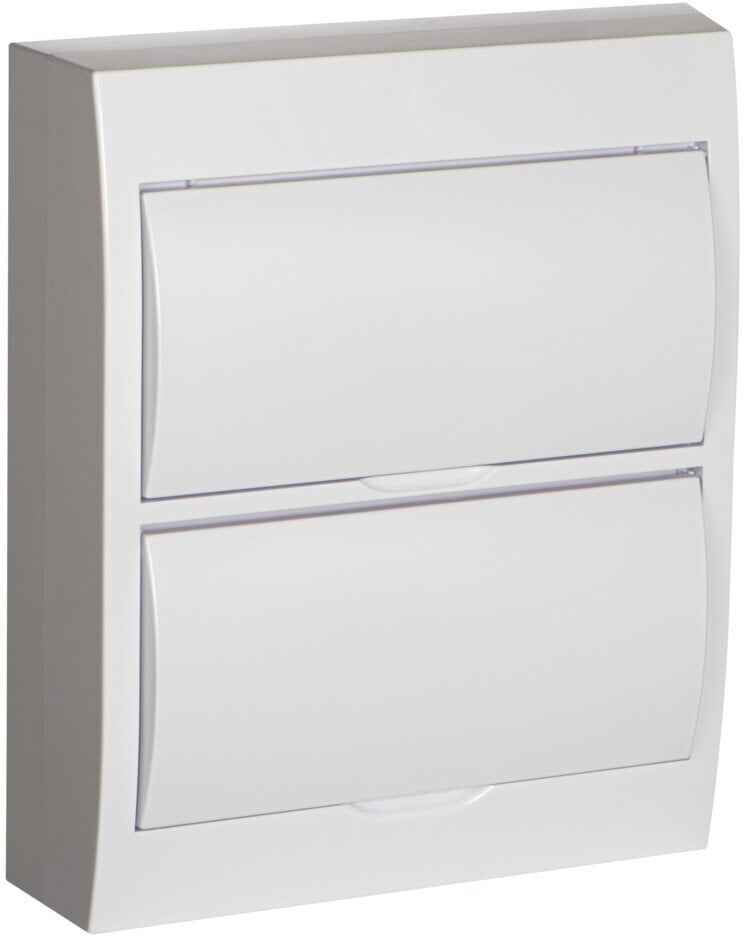 Kanlux Rozdzielnica modułowa tworzywo natynkowy 2x12 IP40 IK06 N+PE klasa II białe drzwi DB212S 2X12P/SMD-P biały 36421