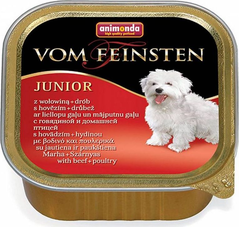Animonda ANIMONDA Dog Vom Feinsten Junior smak: wołowina z drobiem 22x150g