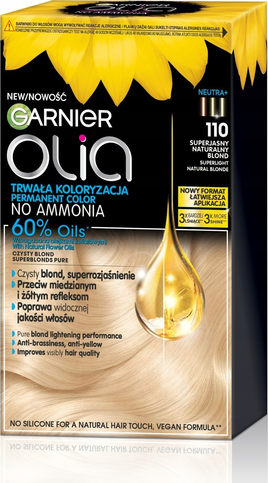 Alkotest GARNIER_Olia farba do włosów 110 Superlight Natural Blonde