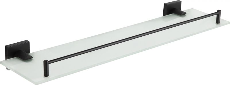 Mexen Mexen Rufo wisząca półka szklana, czarna - 7050937-70