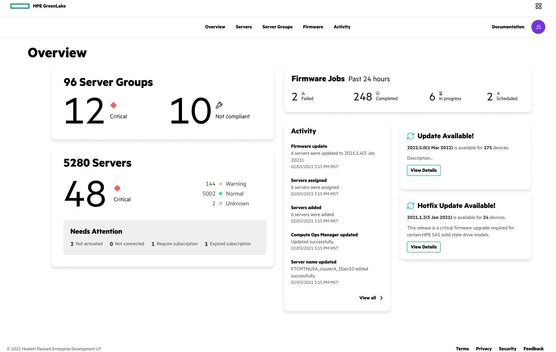 HPE COM Enh 5yr Up ProLiant SaaS