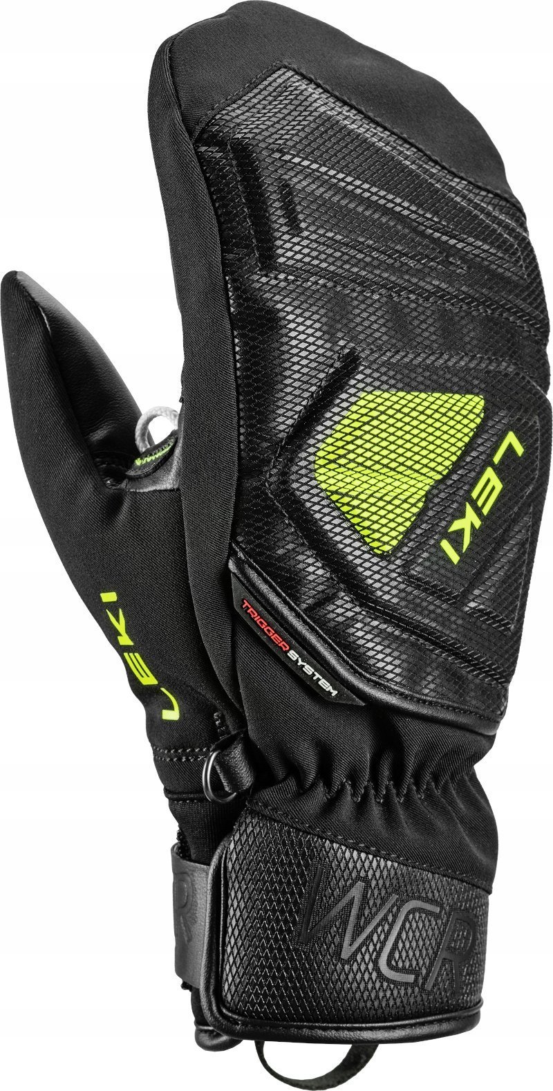 Leki LEKI RĘKAWICE WCR C-Tech 3D Jr. Mitt black-lemon 4.0