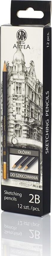 Astra Ołówek do nauki szkicowania 2B Artea (12szt) ASTRA