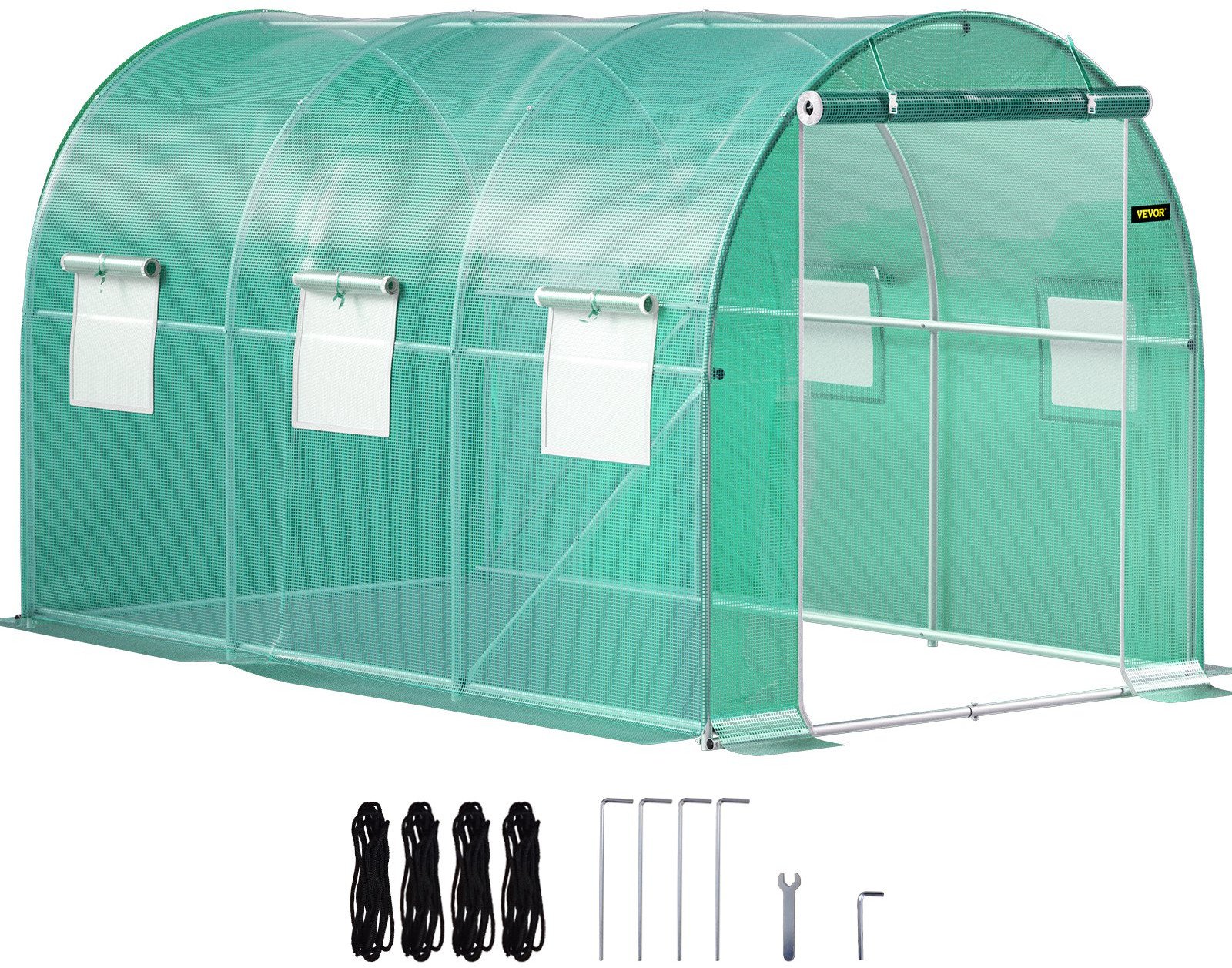 Szklarnia Tunelowa Zielona 3,7 x 2,1 x 2,1 m