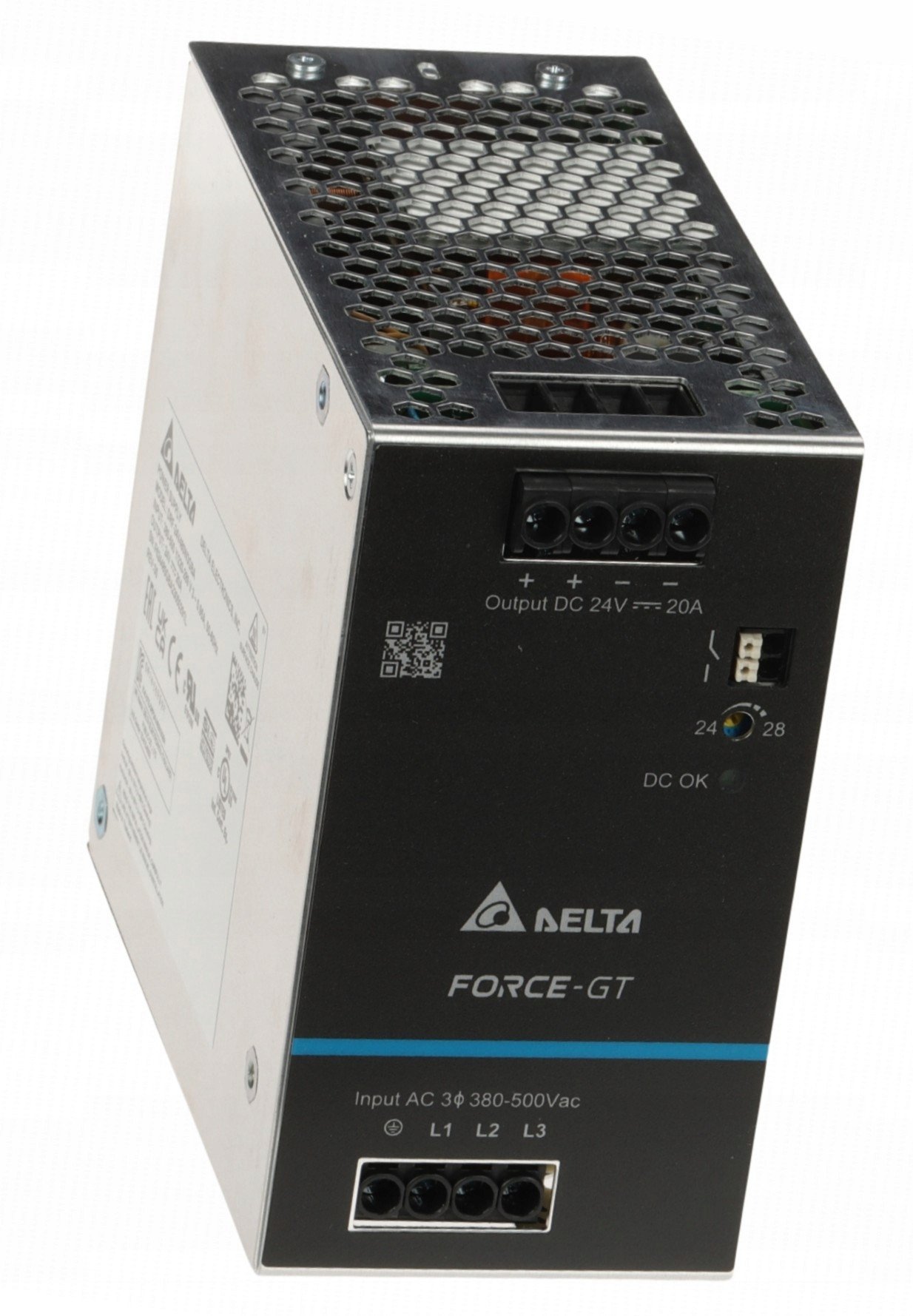 ZASILACZ IMPULSOWY DRF-24V480W3GBA FORCE-GT (3 FAZY) Delta Electronics