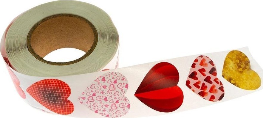 Naklejki na rolce 500szt