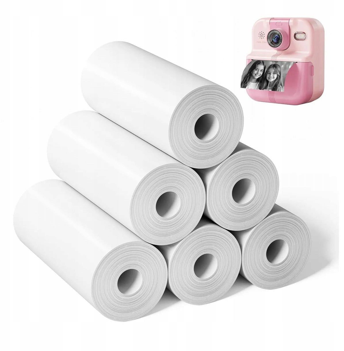 Papier Biały Wkład Wkłady 6x Rolka 57 mm 57mm x 6m do Aparatu XREC P02 K22 / P2-RM