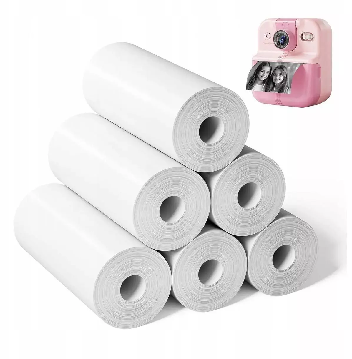 Papier Biały Wkład Wkłady 6x Rolka 57 mm 57mm x 6m do Aparatu XREC P02 K22 / P2-RM