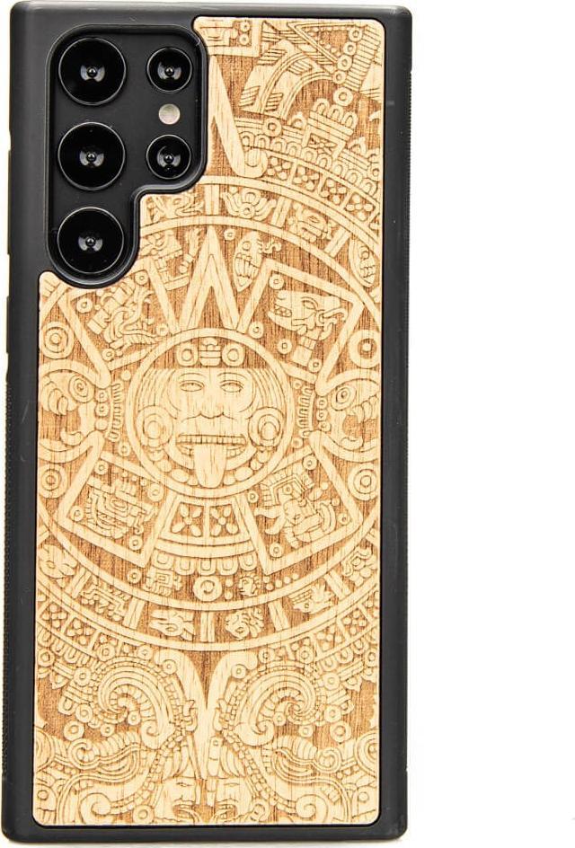 BeWood Drewniane Etui Samsung Galaxy S22 Ultra Kalendarz Aztecki ANIEGRE