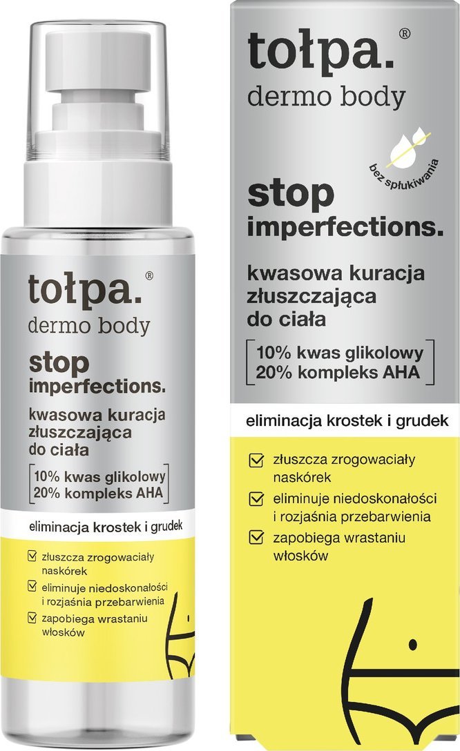 Tołpa Dermo body stop imperfections kwasowa kuracja złuszczająca do ciała-eliminacja krostek i grudek 100ml