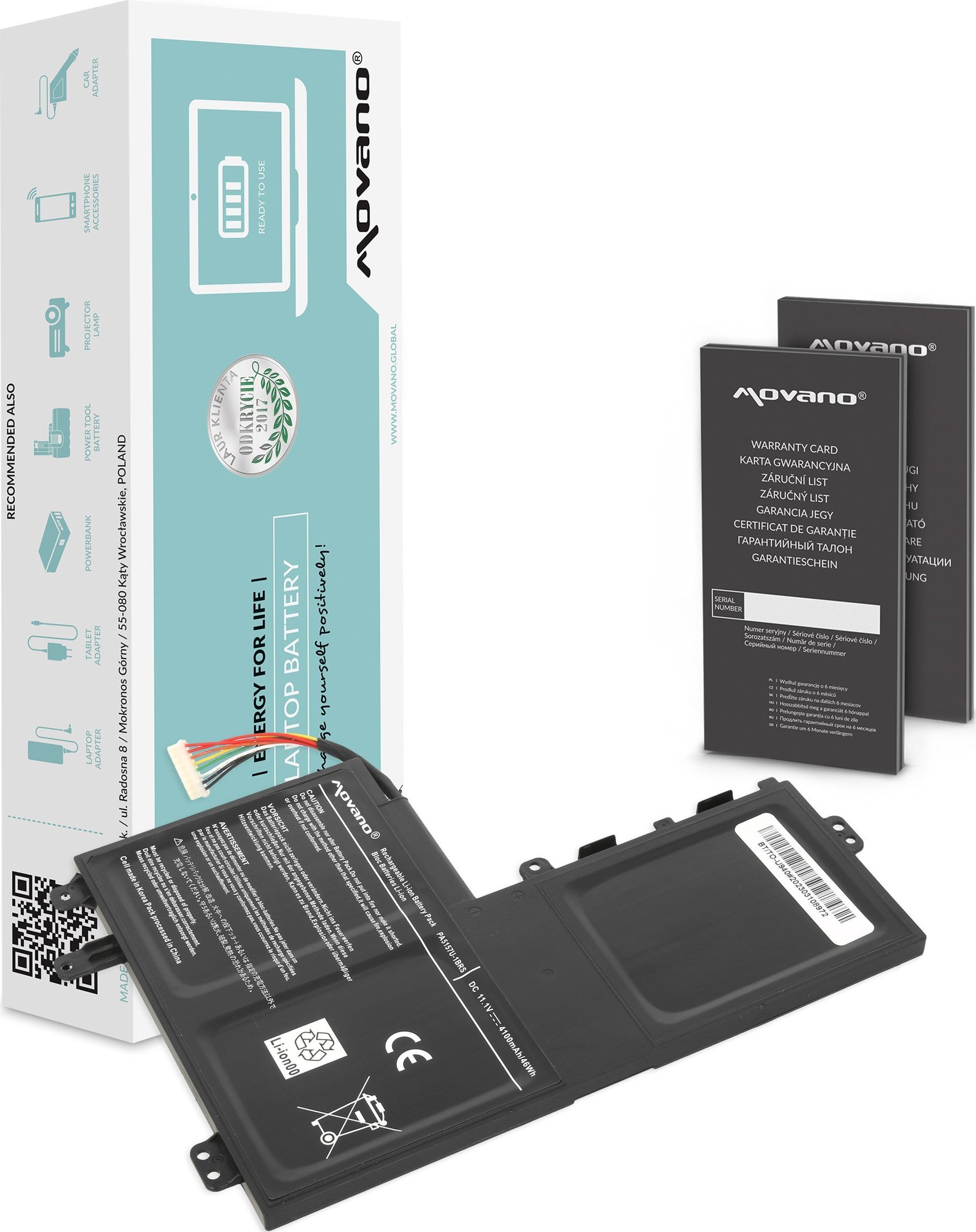 Bateria Movano Bateria PA5157U-1BRS do Toshiba Satellite U940