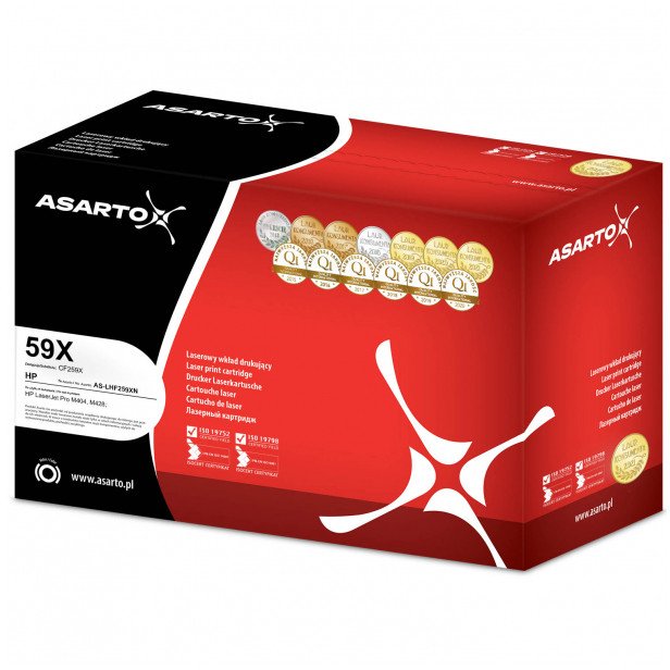 Toner Asarto do HP 59X | CF259X | 10000 str. | Kolor: CZARNY | AKTUALNY CHIP