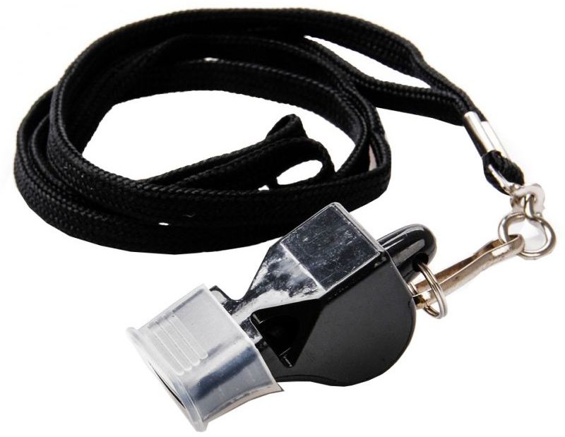 Meteor Gwizdek Wolf plus z silikonowym ustnikiem czarny (38511)