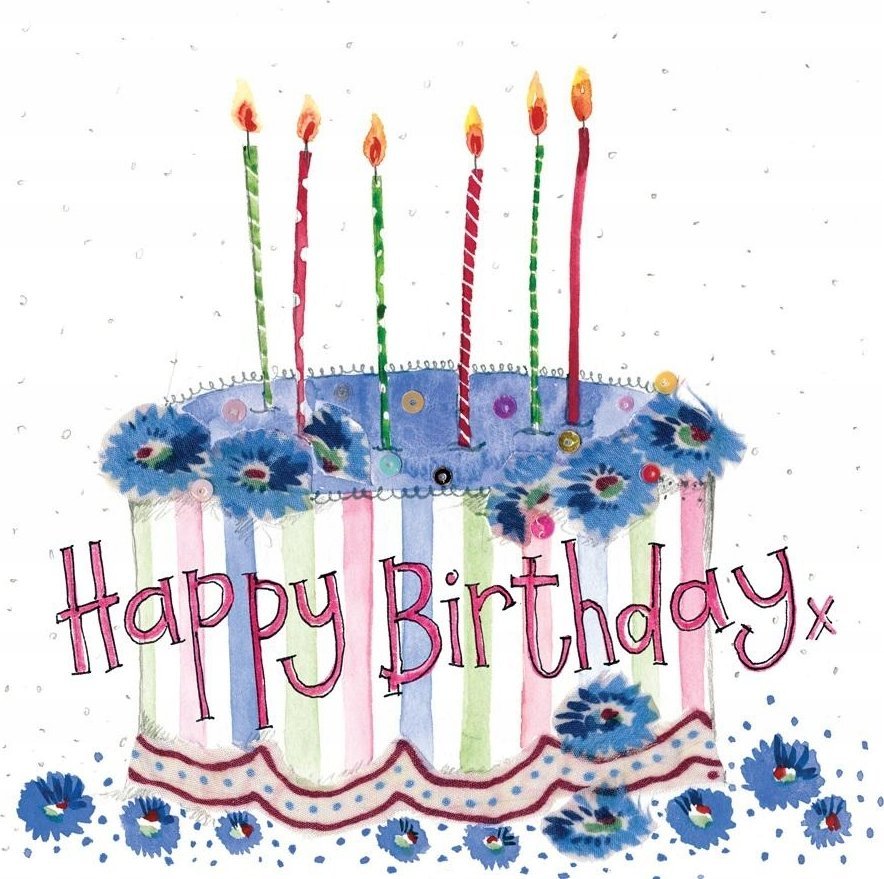 Teka Karnet Urodziny S287 Tort ze ¶wieczkami