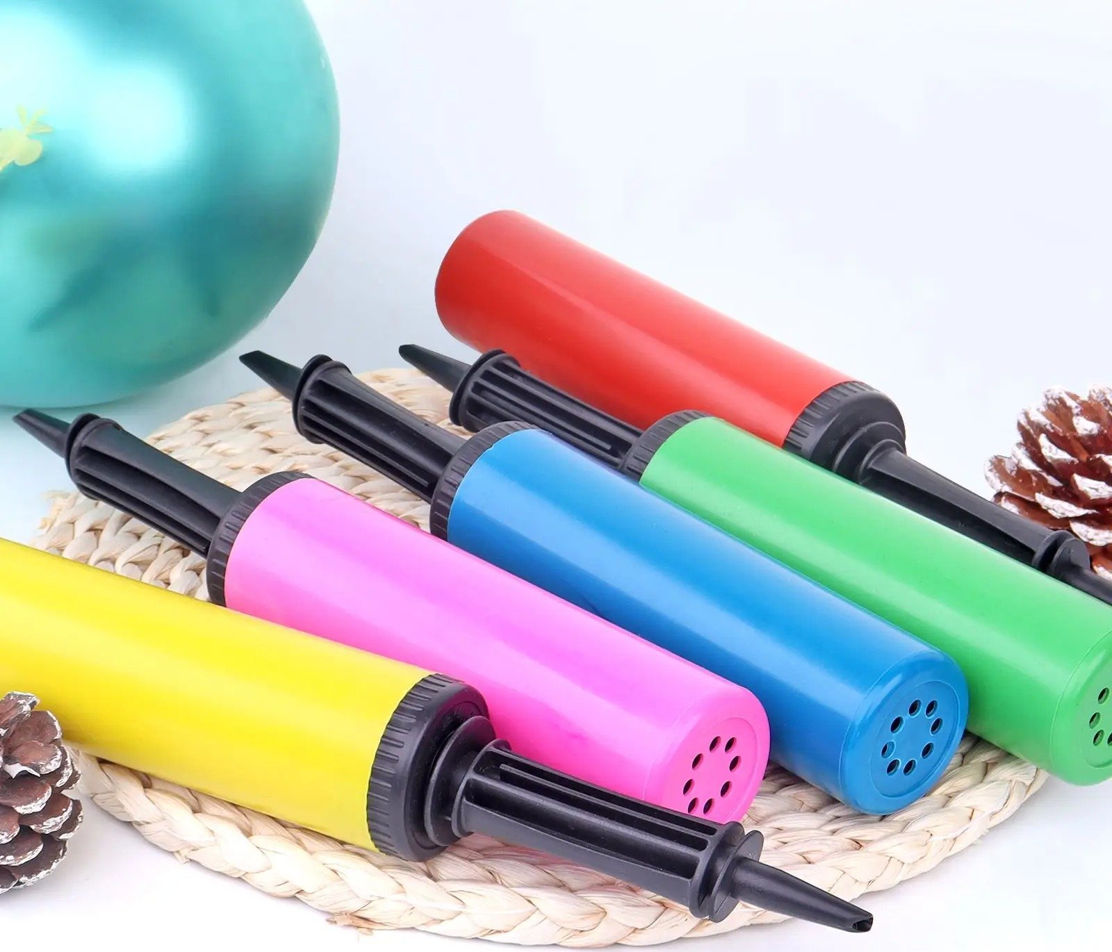 DWUSTRONNA POMPKA RĘCZNA DO POMPOWANIA BALONÓW ROWERU PIŁEK PIŁKI