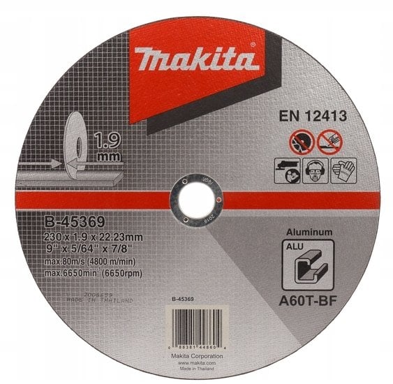 Makita TARCZA TNACA DO ALUM. 230*1,9MM