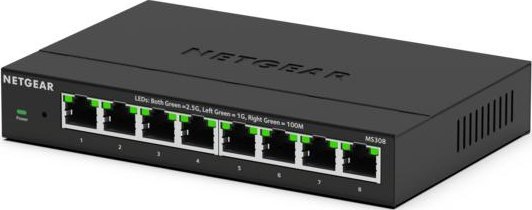 Switch NETGEAR NETGEAR MS308 - Switch - Multi-Gigabit - unmanaged - 8 x 100/1000/2.5G - Desktop, wandmontierbar
