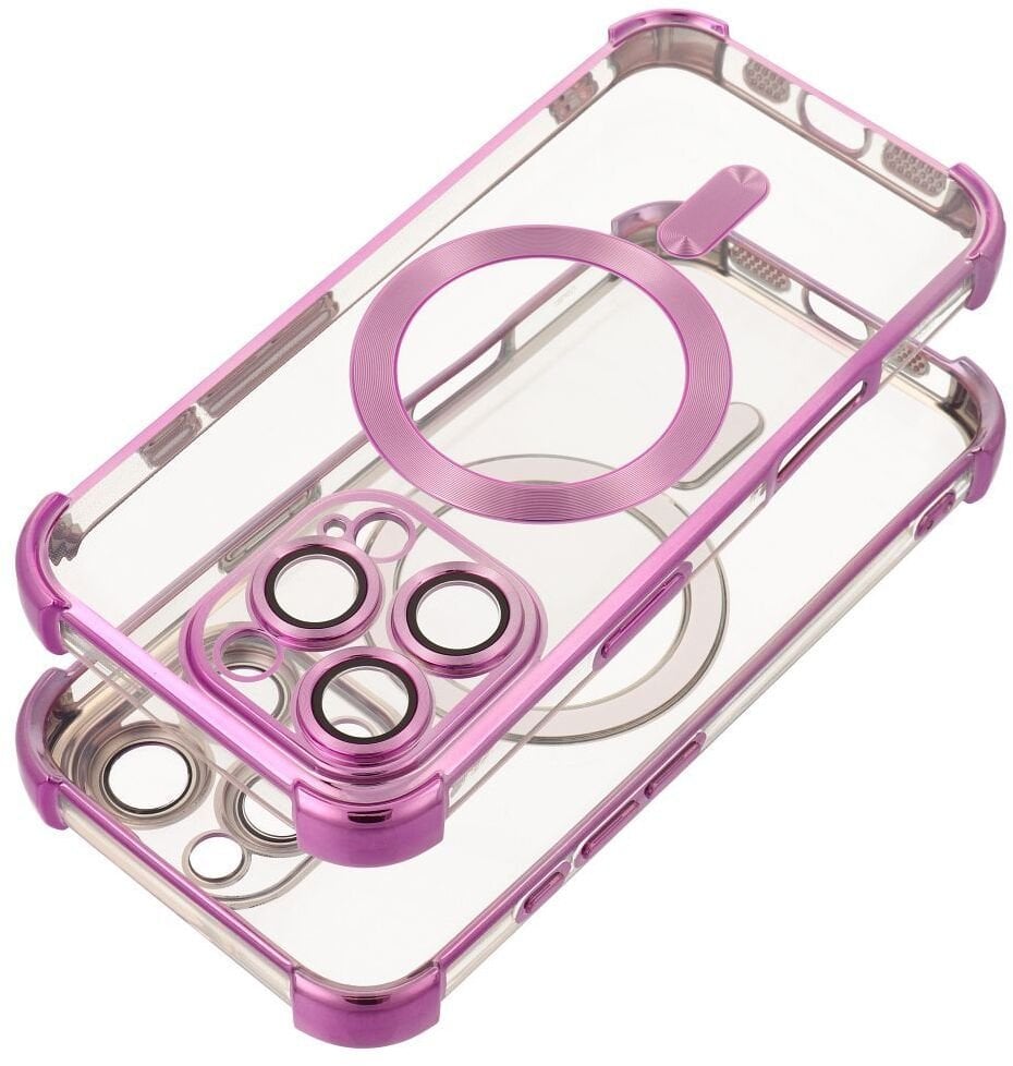 Futerał do iPhone 17 kompatybilny z MagSafe Antishock Electro purpurowy